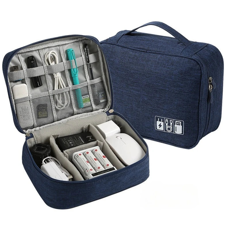 Travel Electronic Digital Storage Bag, Multifunctional High-capacity Earphones, Data Cable Protective Case, Dust Bag Travel Elec