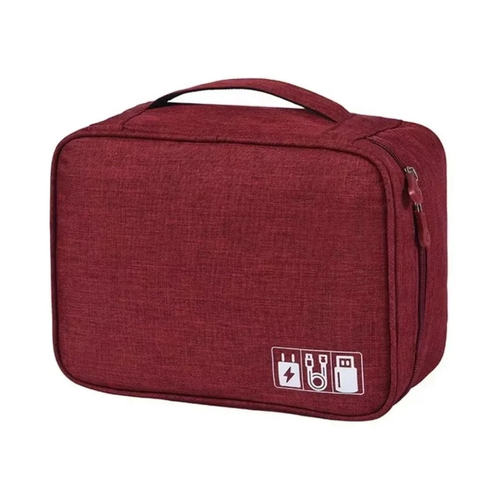 Cable Storage Bag Portable Data Cable Headphone Organizer Bag Waterproof Digital Electronic Organizer USB Data Line Charger Bag