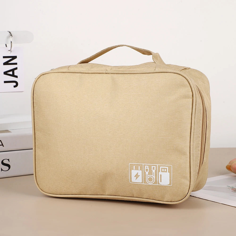 Cable Storage Bag Portable Data Cable Headphone Organizer Bag Waterproof Digital Electronic Organizer USB Data Line Charger Bag