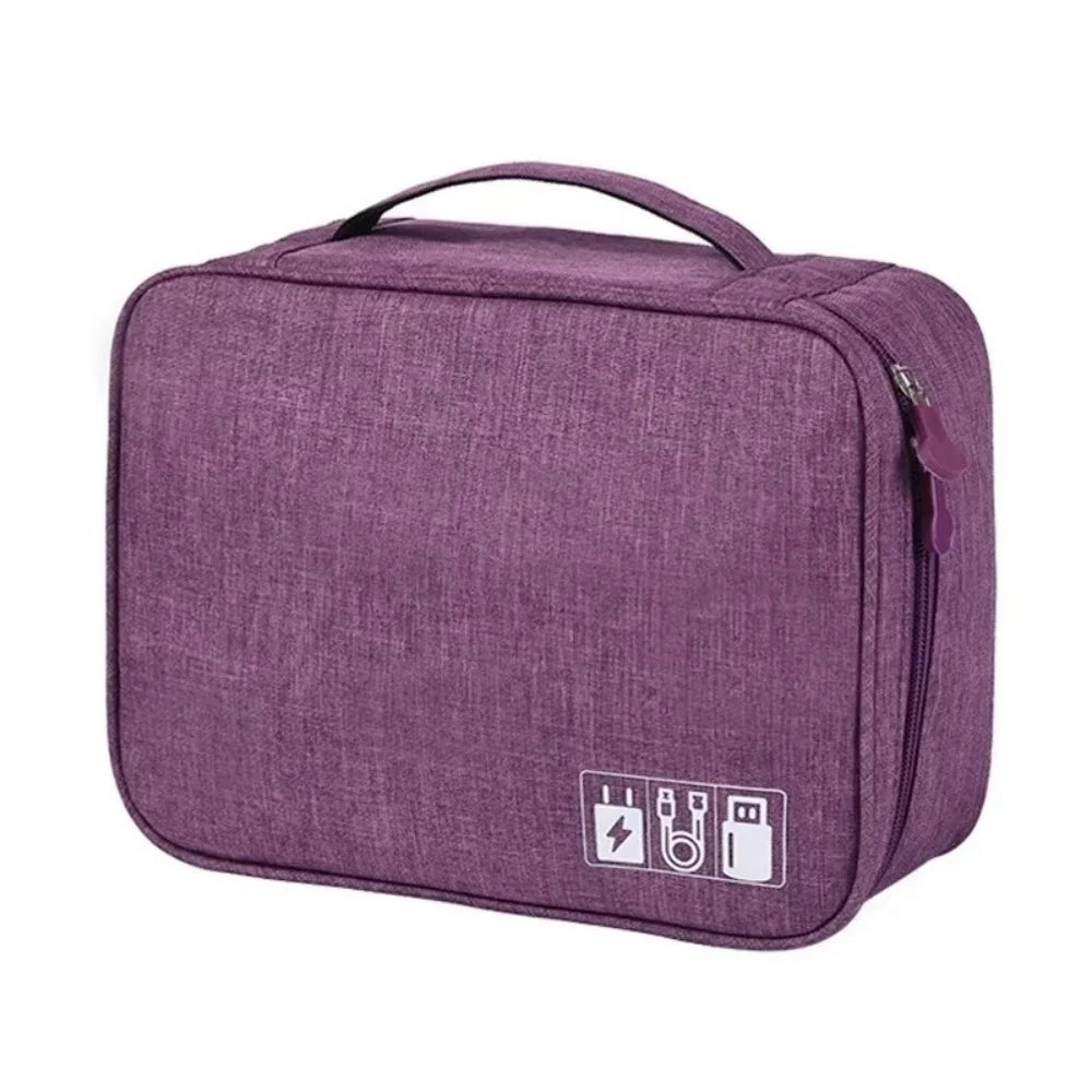 Cable Storage Bag Portable Data Cable Headphone Organizer Bag Waterproof Digital Electronic Organizer USB Data Line Charger Bag