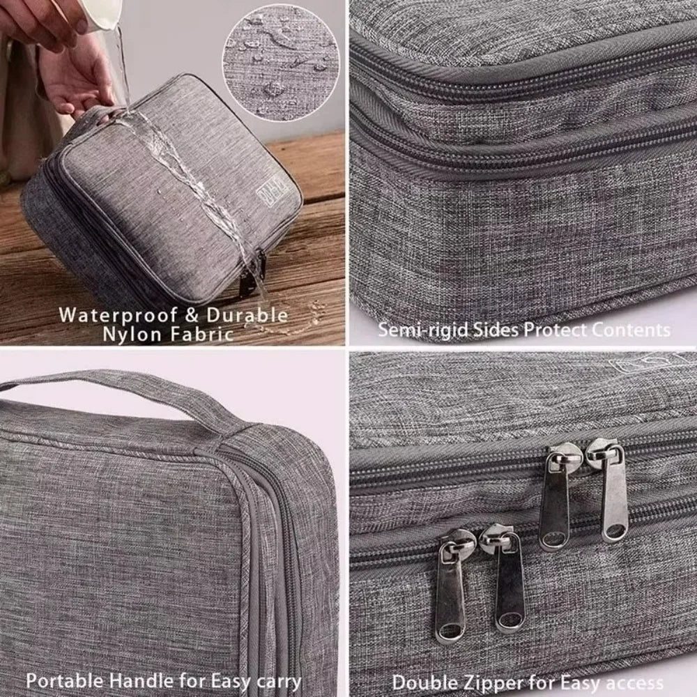 Cable Storage Bag Portable Data Cable Headphone Organizer Bag Waterproof Digital Electronic Organizer USB Data Line Charger Bag