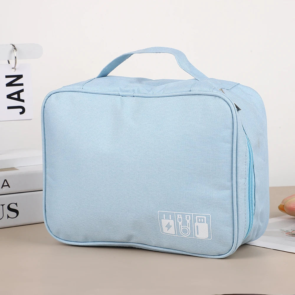 Cable Storage Bag Portable Data Cable Headphone Organizer Bag Waterproof Digital Electronic Organizer USB Data Line Charger Bag