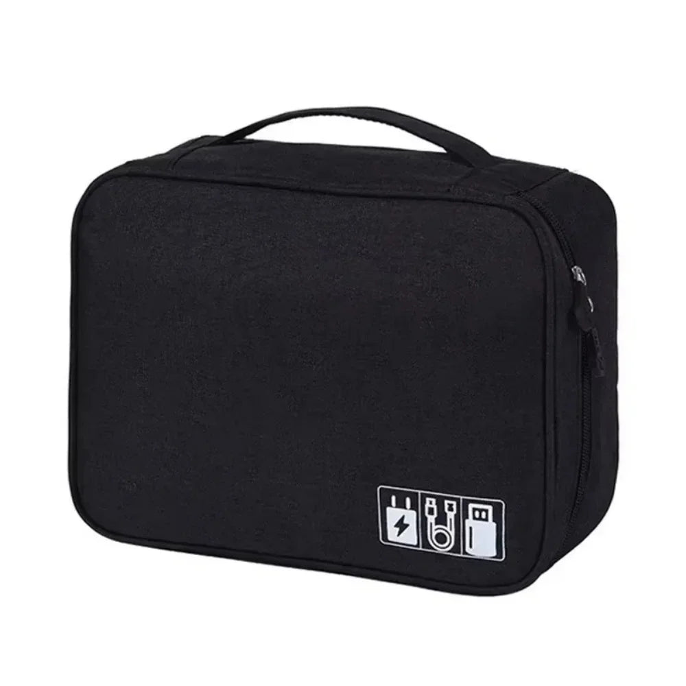 Cable Storage Bag Portable Data Cable Headphone Organizer Bag Waterproof Digital Electronic Organizer USB Data Line Charger Bag
