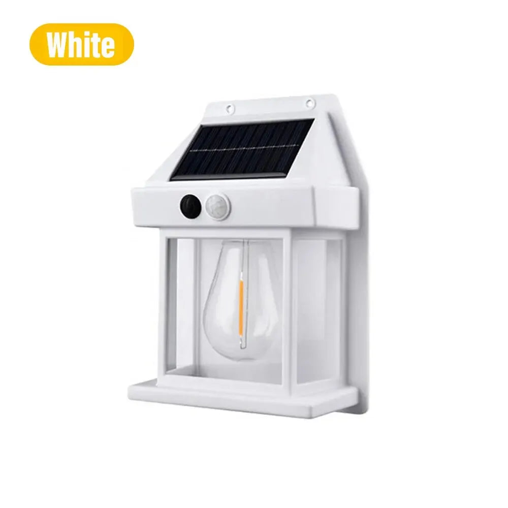 Solar Tungsten Filament Lamps Outdoor Lighting Waterproof Intelligent Induction Courtyard Garden Solar Wall Small Night Lights