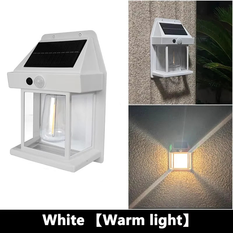 Solar Tungsten Filament Lamps Outdoor Lighting Waterproof Intelligent Induction Courtyard Garden Solar Wall Small Night Lights